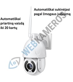 Kamera su SIM kortele automatiškai sukinėjama su optika CAT 5MP